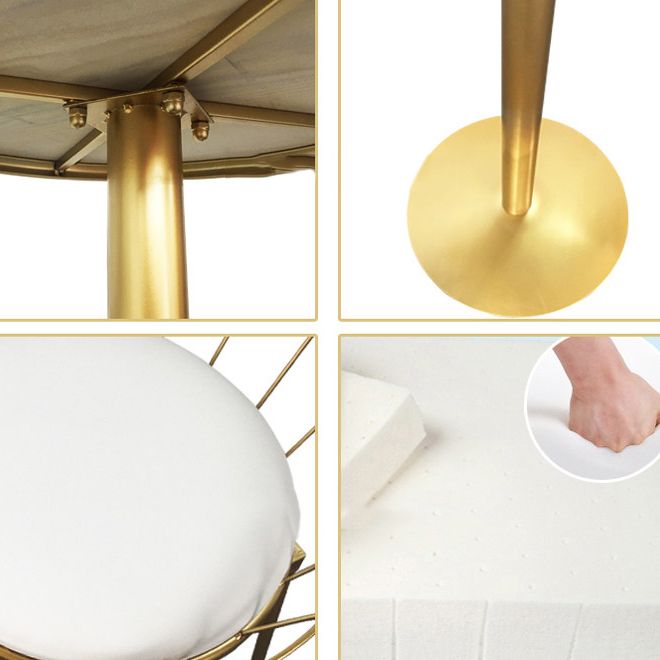 Glam Style Round Bar Table Set 1/3/5 Pieces Solid Wood Counter Table for Indoor Clearhalo 'Bar Furniture' 'furn' 'furn_home_bar_bar_sets' 'Furniture' 'Home Bars & Bar Sets' 'home_bar_bar_sets' 'Kitchen & Dining Furniture' 1200x1200_dafd7f3d-1a91-49b0-b083-3470228b4cec
