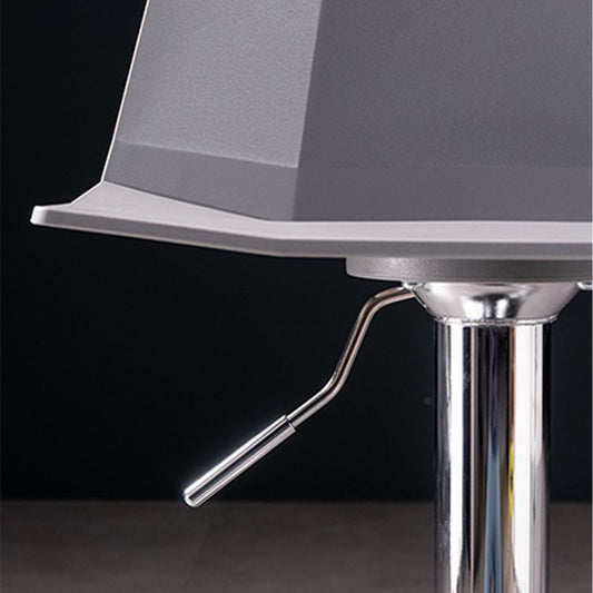 Moderno sgabello da sala da pranzo regolabile con bancone di poggiapiedi in plastica con girevole