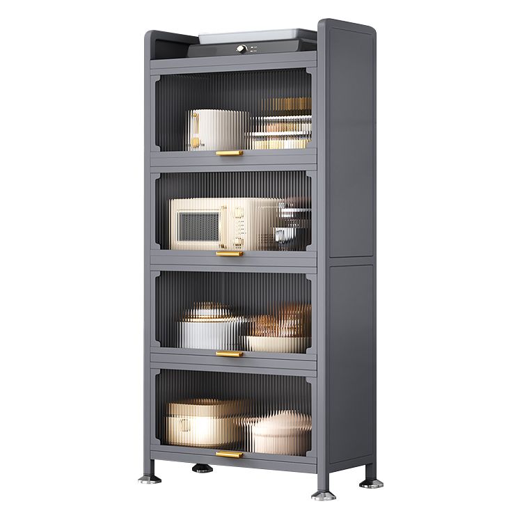 Metal Contemporary Dining Server Black Sideboard Table for Dining Room Clearhalo 'buffet_sideboard' 'Buffets & Sideboards' 'furn' 'furn_buffet_sideboard' 'Furniture' 'Kitchen & Dining Furniture' 1200x1200_dafe3c46-d192-4d93-871e-58528fdc3823