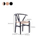 Kitchen Wood Dining Side Chair Industrial Style Chair for Kitchen
