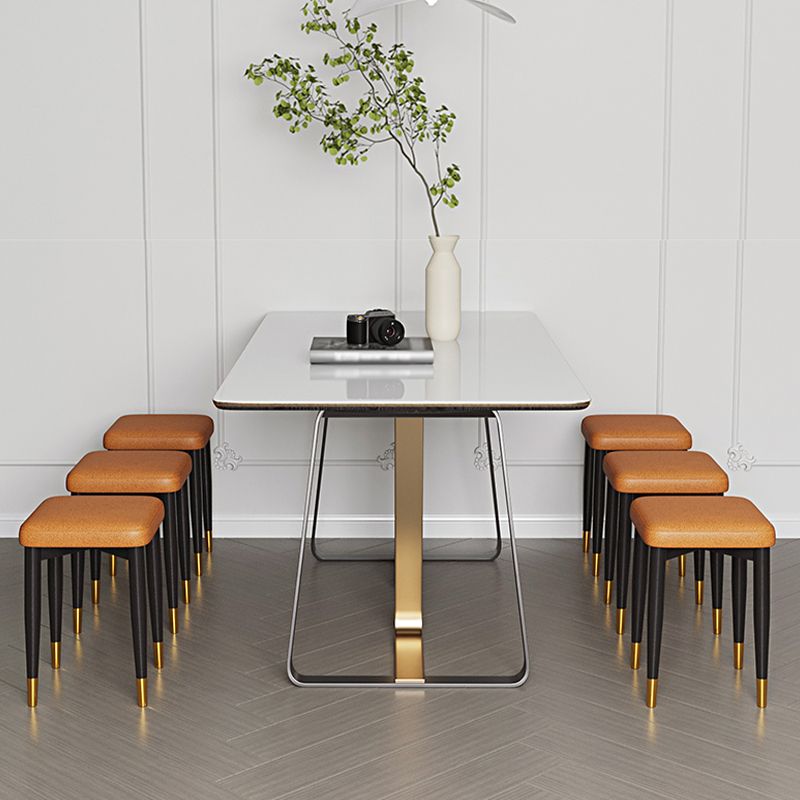 Contemporary Tear Resistant Ottaman Square Orange Velvet Standard Clearhalo 'furn' 'furn_ottomans_poufs' 'Furniture' 'Living Room Furniture' 'Ottomans & Poufs' 'ottomans_poufs' 1200x1200_db02330c-d4b7-42ce-9ec3-51d10d1f08ff