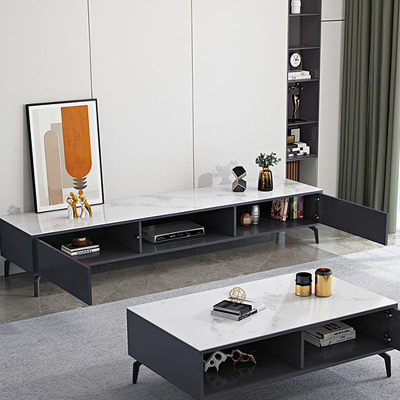 TV Cabinet Simple Modern Light Luxury Living Room Combination Tempered Glass TV Stand Clearhalo 'furn' 'furn_tv_stands_entertainment_centers' 'Furniture' 'Living Room Furniture' 'TV Stands & Entertainment Centers' 'TV Stands & Media Storage Furniture' 'tv_stands_entertainment_centers' 1200x1200_db0372d2-6dbc-478f-9af4-b97a28b28525