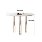 Acryl poten eetmeubelset 1/2/3/4 stuks ronde tafel met gestoffeerde stoelen