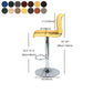 Modern Swivel Adjustable Height Bar Stool Indoor Bar Stool with Low Back Clearhalo 'Bar Furniture' 'Bar Stools' 'bar_stools' 'furn' 'furn_bar_stools' 'furniture_bar_stools' 'Kitchen & Dining Furniture' 'kitchen&dining_furn' 'kitchen' 'kitchen_furn' Furniture' 1200x1200_db05ae3c-8925-457a-b987-72067d58151b