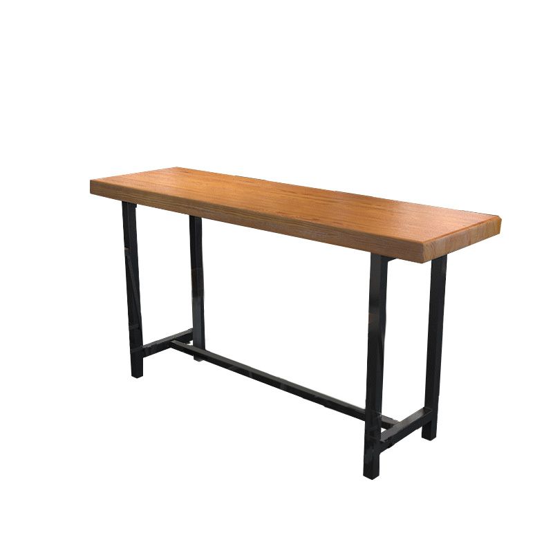 Table de comptoir rectangulaire en bois de style industriel, pour la maison