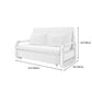 Contemporary Tight Back Sofa Bed Square Arm Fabric Sofa with Storage