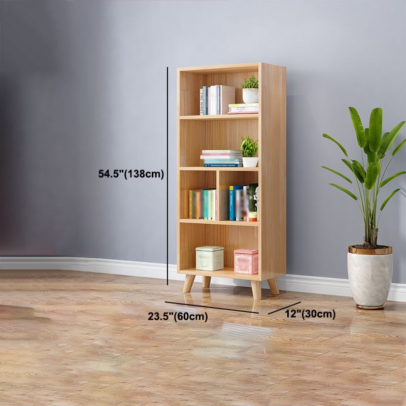 Modern Manufactured Wood Standard Bookcase Natural Vertical Bookcase Clearhalo 'Bookcases' 'furn' 'furn_bookcases' 'Furniture' 'furniture_bookcases' 'kitchen' 'kitchen_bookcases' 'Living Room Furniture' 'Office Furniture' 1200x1200_db0806fb-d543-41a1-9f97-9c72a208d767