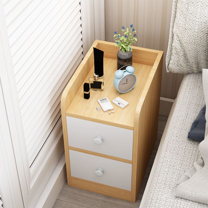 Moderne Nachahmung Holz Nachttisch Schubladen Aufbewahrung 20 Zoll H Night Tisch