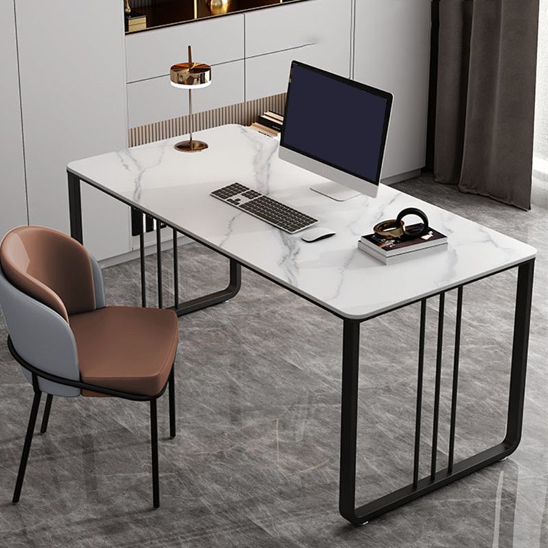 Modern Style Stone Top Office Desk Rectangle Writing Desk for Office Clearhalo 'furn' 'furn_office_desk' 'Furniture' 'Office Desks' 'Office Furniture' 'office_desk' 1200x1200_db0a507f-4197-4aab-bf48-73136aba52ed