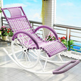Modern Spindle Rattan Rocking Chair Metal Frame Wheel Handrail Design Rocker Chair Clearhalo 'Chairs & Seating' 'furn' 'furn_rocking_chairs' 'Furniture' 'Living Room Furniture' 'Rocking Chairs' 'rocking_chairs' 1200x1200_db0b2bd9-8ded-4006-bc53-42f57aeb492d
