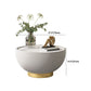 Stone Round Coffee Table Glam Pedestal Coffee Cocktail Table Set Clearhalo 'Coffee & Accent Tables' 'Coffee Tables' 'coffee_tables' 'furn' 'furn_coffee_tables' 'Furniture' 'Living Room Furniture' 1200x1200_db0b8b30-fc38-4539-a699-39fc74f75ff9