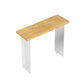 Solid Wood Acrylic Base Double Pedestal Bar Table for Kitchen Dining Room Clearhalo 'Bar Furniture' 'Bar Tables' 'bar_tables' 'furn' 'furn_bar_tables' 'Furniture' 'Kitchen & Dining Furniture' 1200x1200_db0cc81e-d07d-4f3d-bc04-7f306ce6f739