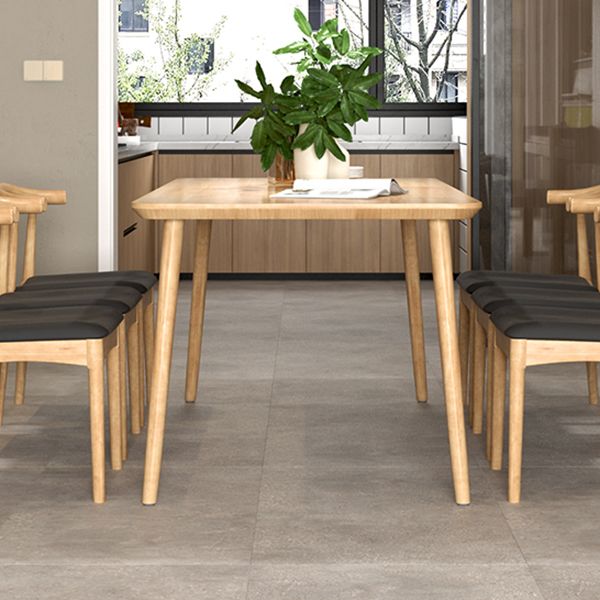 Rectangle 4 Legs Contemporary Dining Table Wood Color Fixed Table of Solid Wood Clearhalo ' dining_table' 'Dining Tables & Seating' 'Dining Tables' 'furn' 'furn_dining_table' 'Furniture' 'furniture_dining_table' 'Kitchen & Dining Furniture' 'kitchen&dining_furn' 'kitchen' 'kitchen_dining_table' 1200x1200_db108264-1087-45b6-9be1-59233cc3b61f