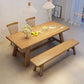 Industrial Style Dinette Table Rectangle Solid Wood Dinner Table in Brown Clearhalo 'Dining Tables & Seating' 'Dining Tables' 'dining_table' 'furn' 'furn_dining_table' 'Furniture' 'Kitchen & Dining Furniture' 1200x1200_db140ac7-ce70-4830-8ec1-080a3722bac1