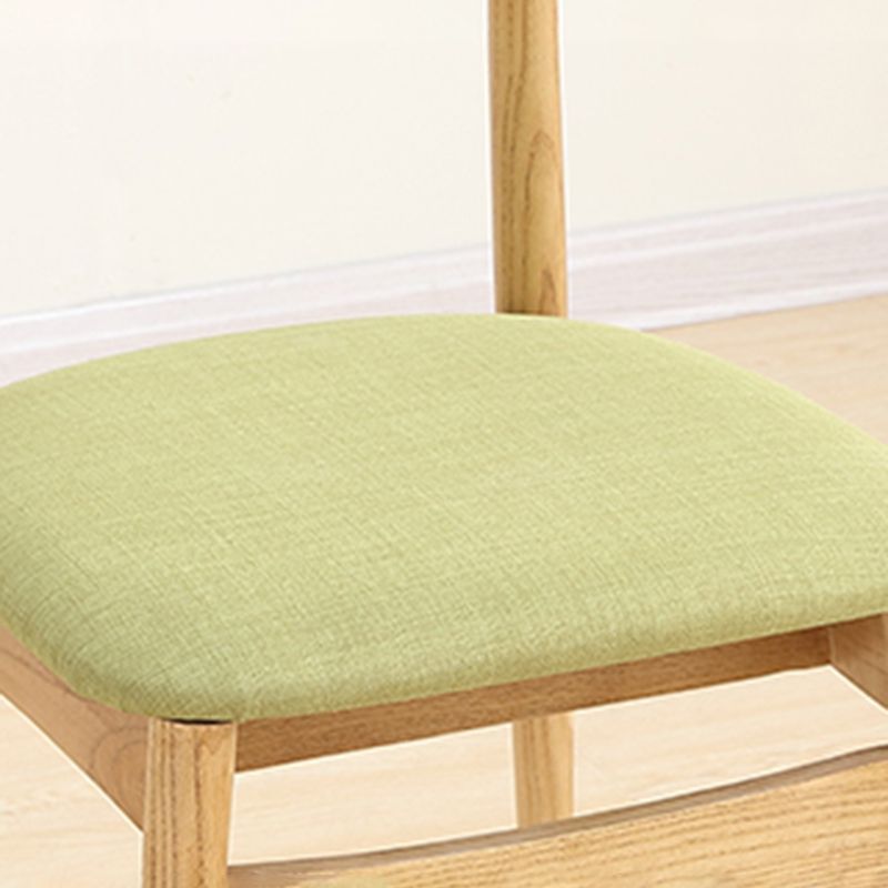 Linen Scandinavian Dining Side Chair Matte Finish Open Back Dining Chair Clearhalo ' kitchen&dining_furn' 'Dining Chairs' 'Dining Tables & Seating' 'dining_chair' 'furn' 'furn_dining_chair' 'Furniture' 'furniture_dining_chair' 'Kitchen & Dining Furniture' 'kitchen' 1200x1200_db1430d7-935b-448e-9fce-2af15b97246c