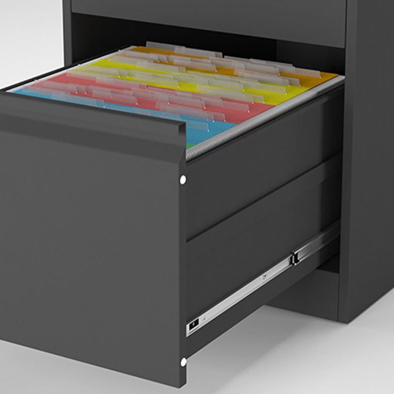 Contemporary File Cabinet Metal Frame Vertical File Cabinet with Lock Office Clearhalo 'Filing Cabinets' 'filling_cabinets' 'furn' 'furn_filling_cabinets' 'Furniture' 'Office Furniture' 1200x1200_db14bbe7-c725-4343-aa94-ffde161c69e8