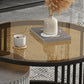 Round Coffee Table Slate Frame Nesting Coffee Table Set with 2 Drawers Clearhalo 'Coffee & Accent Tables' 'Coffee Tables' 'coffee_tables' 'furn' 'furn_coffee_tables' 'Furniture' 'Living Room Furniture' 1200x1200_db1541d4-71d9-4db2-8288-de9e997ba4ad