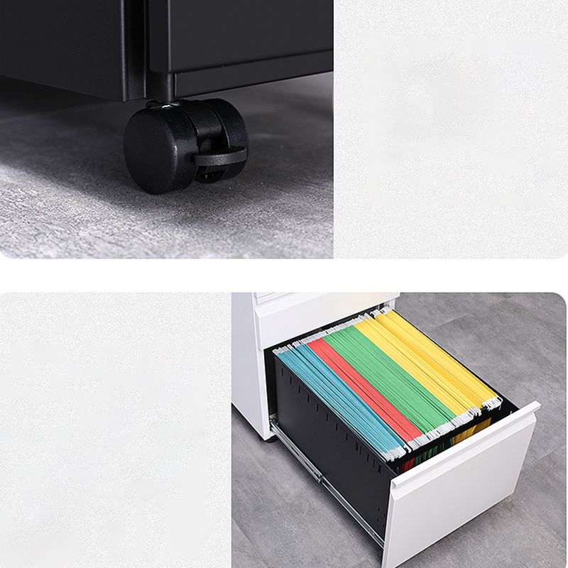 Archivo de archivos de acero contemporáneo Pedestal Pedestal Archiving con bloqueo y almacenamiento