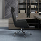 Sedia girevole esecutiva con ruote moderne sedia da task con cornice cromata