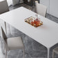 Modern Rectangle Dining Table Stone Top Metal Tripod Base Dining Table Clearhalo 'Dining Tables & Seating' 'Dining Tables' 'dining_table' 'Furniture' 'furniture_dining_table' 'Kitchen & Dining Furniture' 1200x1200_db15fc88-786a-4531-8610-caa060797a29