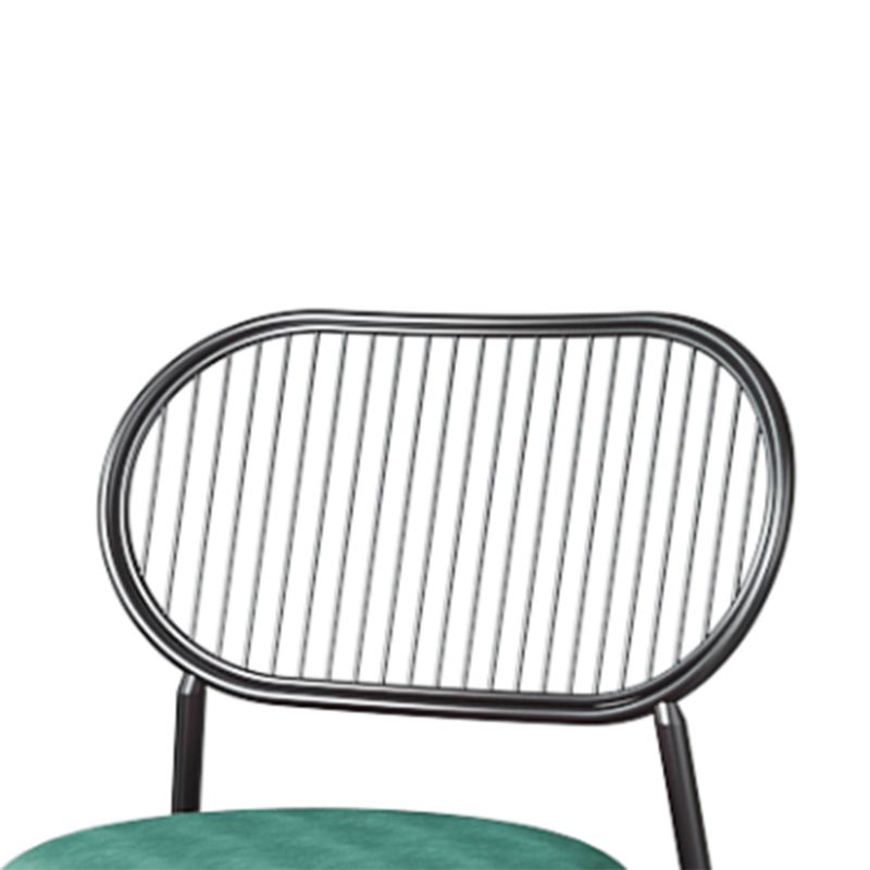 Glam Style Kitchen Metal Dining Chair Open Back Dining Armless Side Chairs Clearhalo ' kitchen&dining_furn' 'Dining Chairs' 'Dining Tables & Seating' 'dining_chair' 'furn' 'furn_dining_chair' 'Furniture' 'furniture_dining_chair' 'Kitchen & Dining Furniture' 'kitchen' 1200x1200_db168405-b103-4303-9d33-8cf4c5734467