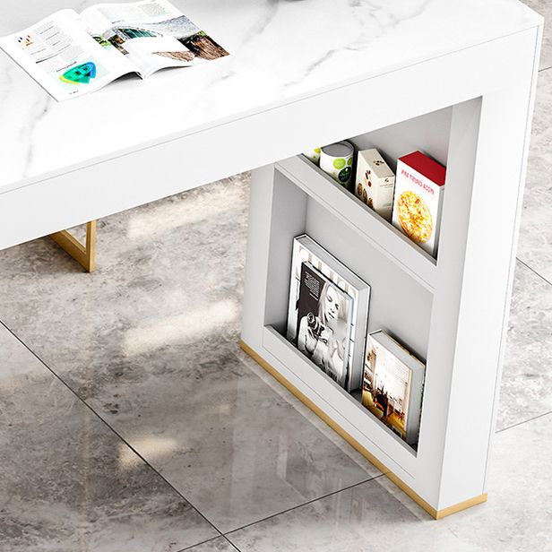 Modern Sintered Stone Table Dining Bar Counter Table for Kitchen with Metal Legs Clearhalo 'Bar Furniture' 'Bar Tables' 'bar_tables' 'furn' 'furn_bar_tables' 'Furniture' 'furniture_bar_tables' 'Kitchen & Dining Furniture' 1200x1200_db16deed-db6a-457a-8ebe-96e3c13533d5