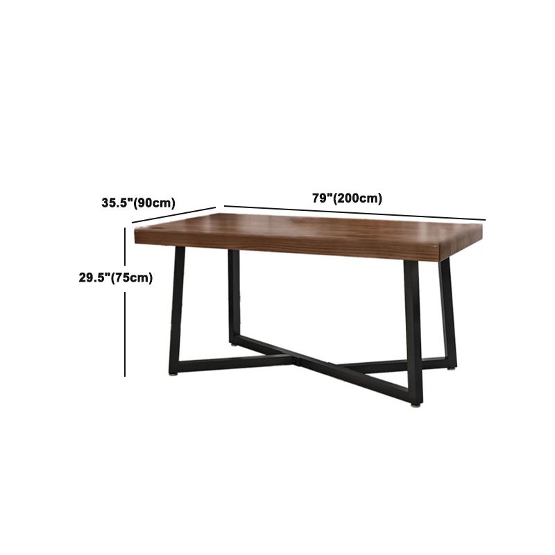 Industrial Rectangle Dinette Set 1/2/4/5 Pieces Natural Wood Table Set Clearhalo 'Dining Room Sets' 'Dining Tables & Seating' 'dining_room_set' 'furn' 'furn_dining_room_set' 'Furniture' 'Kitchen & Dining Furniture' 1200x1200_db187d1f-a861-42fd-9116-483d05c6f158