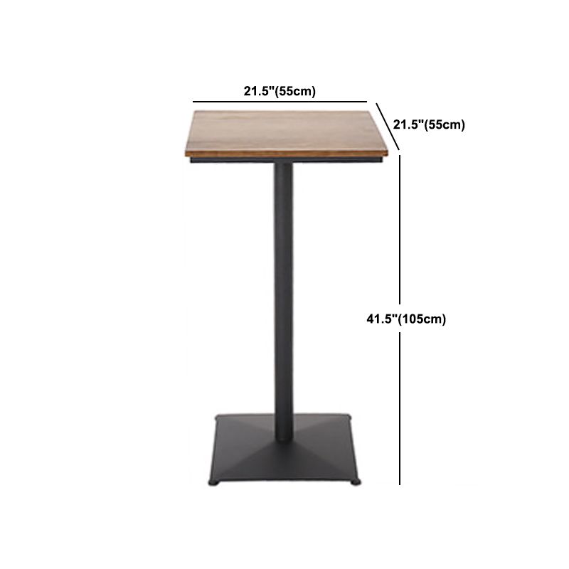 Table et tabouret en bois massif moderne