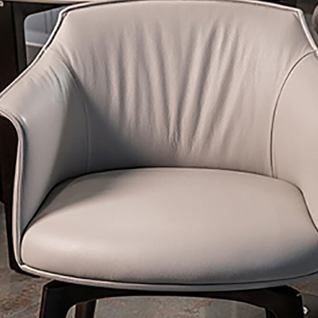 Modern Leather Armrest Fixed Backrest Black Base Upholstered Armed Chair Clearhalo 'Accent Chairs' 'accent_chairs' 'Chairs & Seating' 'furn' 'furn_accent_chairs' 'Furniture' 'Living Room Furniture' 1200x1200_db1a6ced-92d2-49de-9193-45c7c437503a