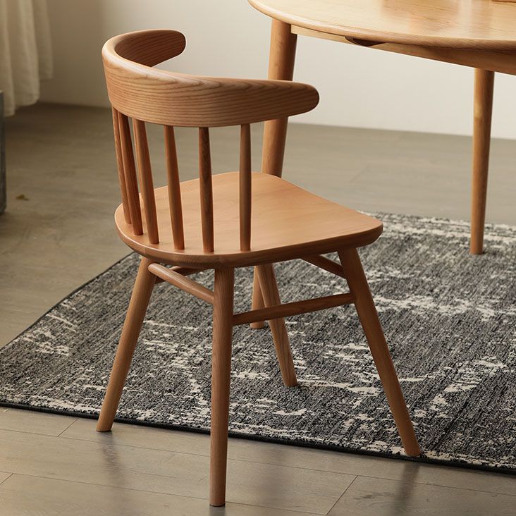 Silla lateral de madera sólida silla lateral tradicional windsor para comedor
