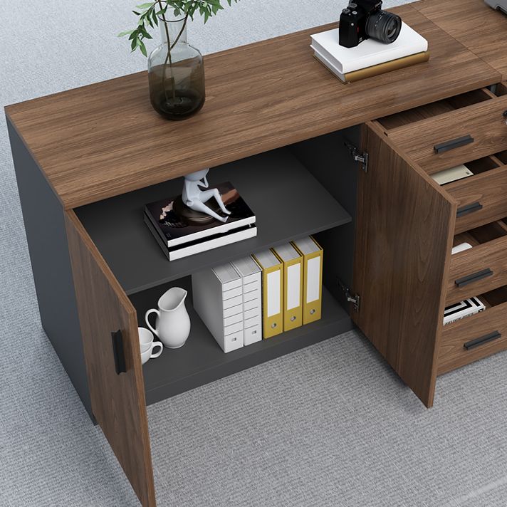 Gabinete de almacenamiento de madera de gabinete tradicional Gabinete de presentación para la oficina