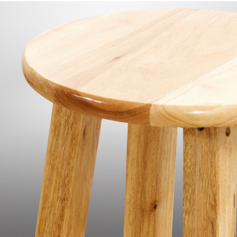 Beige Wood Nordic Barstool 31.5" H Round Indoor Tall Stool, 1 Piece Clearhalo 'Bar Furniture' 'Bar Stools' 'bar_stools' 'furn' 'furn_bar_stools' 'furniture_bar_stools' 'Kitchen & Dining Furniture' 'kitchen&dining_furn' 'kitchen' 'kitchen_furn' Furniture' 1200x1200_db1e8f47-636e-4603-af13-e2738ca21df1