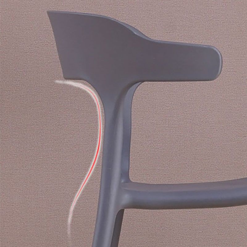 Contemporary Stackable Chairs Dining Open Back Armless Chairs with Plastic Legs Clearhalo 'Dining Chairs' 'Dining Tables & Seating' 'dining_chair' 'furn' 'furn_dining_chair' 'Furniture' 'furniture_dining_chair' 'Kitchen & Dining Furniture' 1200x1200_db21de1a-5c42-40f8-8732-de9609eb8676