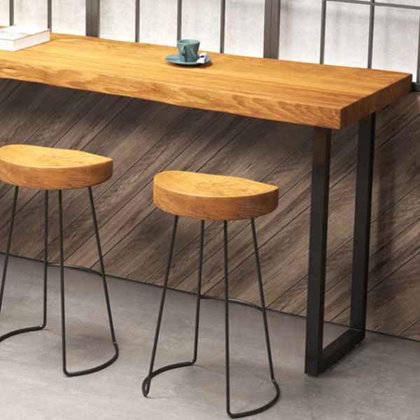 Tavolo da vino in legno in legno in legno massiccio in legno nero barra da bar in altezza da pub tavolo da pub