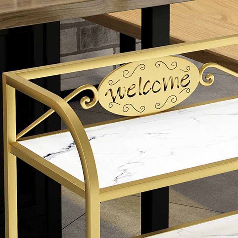 Mesa de preparación de comedor moderno 23.6 "L Mesa de preparación de almacenamiento abierto