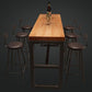 Modern 1/4/6/7 Pieces Bar Table Set Rectangle Wood Counter Table with High Stools for Cafe Clearhalo 'Bar Furniture' 'furn' 'furn_home_bar_bar_sets' 'Furniture' 'Home Bars & Bar Sets' 'home_bar_bar_sets' 'Kitchen & Dining Furniture' 1200x1200_db2a27ba-82fe-4ff9-8d0d-6b6630c9e62a