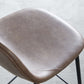 Modern Style Armless Counter Stool Faux Leather Low Back Bar Stool for Indoor