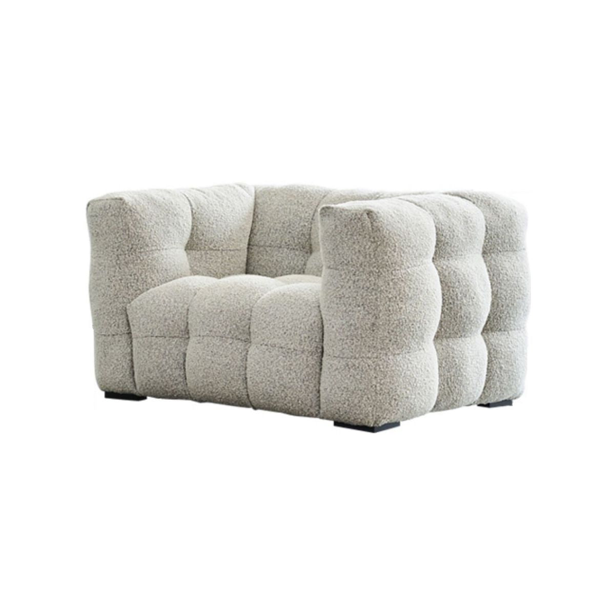 リビングルーム用の現代的な正方形の腕のタイトタイトバックソファソファ