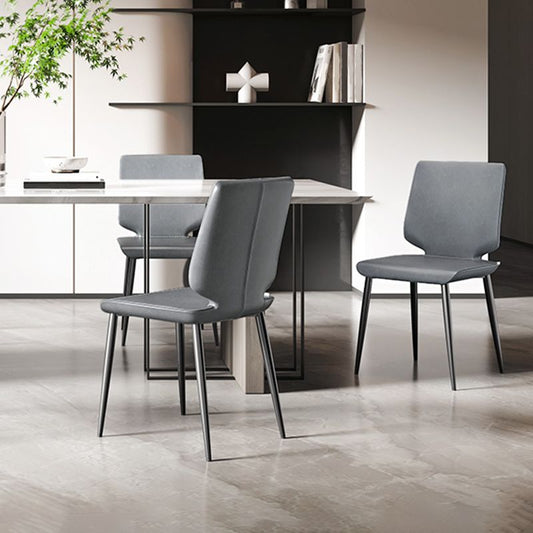 Contemporary Style Kitchen Metal Dining Chair Dining Armless Side Chair Clearhalo ' kitchen&dining_furn' 'Dining Chairs' 'Dining Tables & Seating' 'dining_chair' 'furn' 'furn_dining_chair' 'Furniture' 'furniture_dining_chair' 'Kitchen & Dining Furniture' 'kitchen' 1200x1200_db2f10da-5c7e-4f12-b9da-8dd44c50b4bf