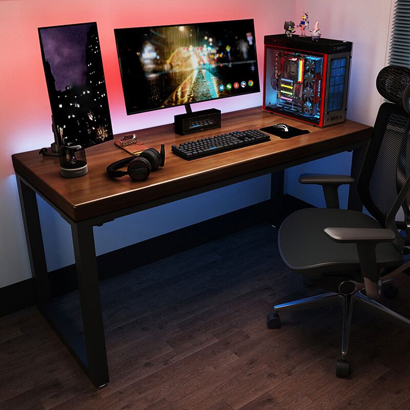 Escritorio de escritura de madera moderna escritorio rectangular de la oficina para el hogar y la oficina