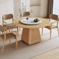 Ronde eettafel ingesteld 1/5/7/9 pc's Ash vaste houten eettafel en armstoelen