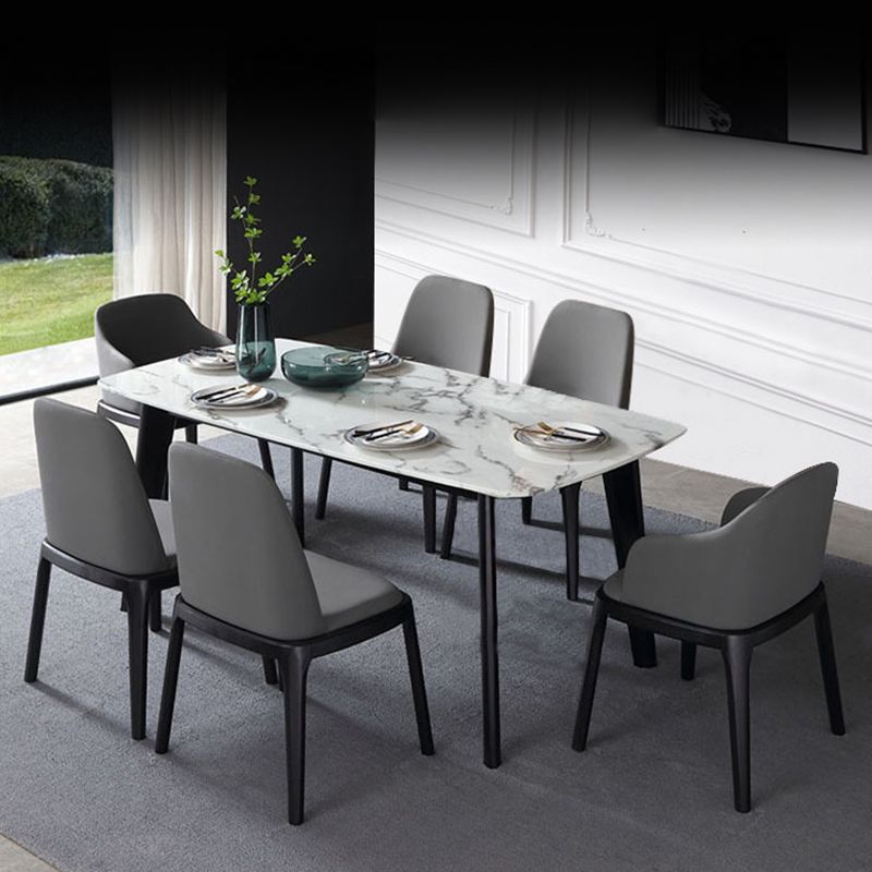 Modern Style Wood Side Dining Chairs Solid Leather Back Chair for Kitchen Clearhalo ' kitchen&dining_furn' 'Dining Chairs' 'Dining Tables & Seating' 'dining_chair' 'Furniture' 'furniture_dining_chair' 'Kitchen & Dining Furniture' 'kitchen' 1200x1200_db3378a7-b125-4f0c-82af-ef035fe2361d
