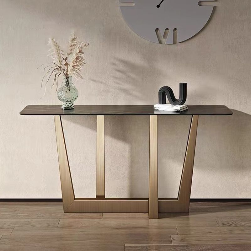 Console rettangolare in pietra Tabella 1-SHELF 31,5 "TABELLO DI ACCENTO ALTA