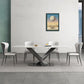 Industrial Style Rectangle Table Sintered Stone Dining Table with Metal Legs for Home Clearhalo 'Dining Tables & Seating' 'Dining Tables' 'dining_table' 'furn' 'furn_dining_table' 'Furniture' 'Kitchen & Dining Furniture' 1200x1200_db37037d-5280-4480-8fb4-4fea61e47708