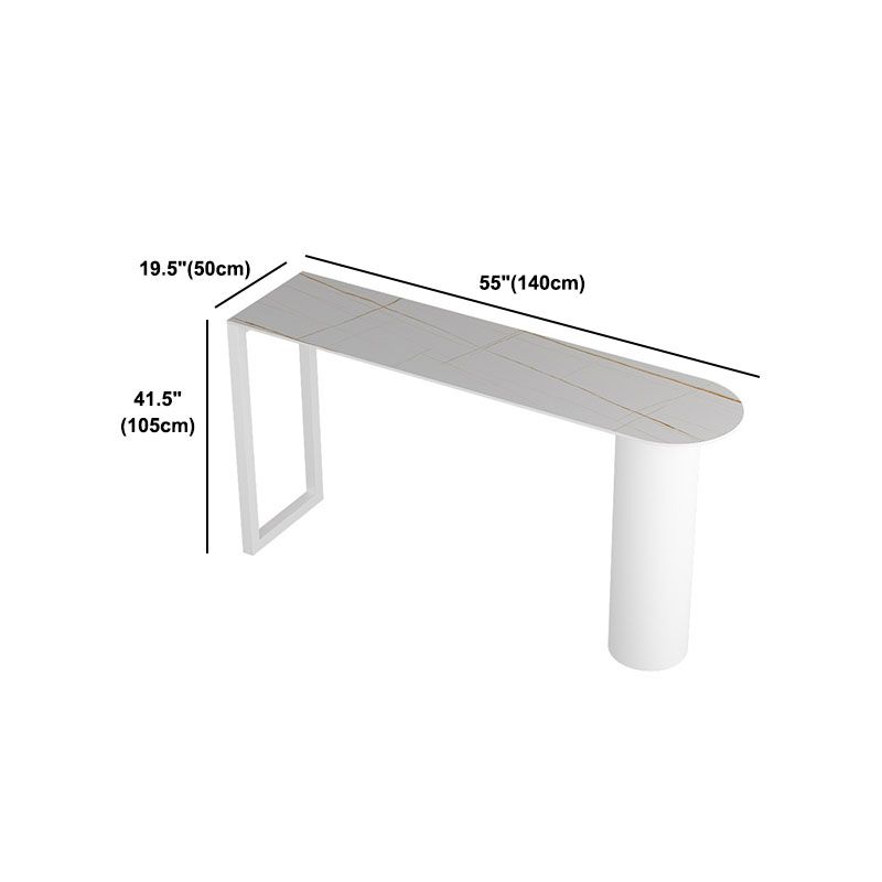 Modern Style 1/2/5 Pieces Sintered Stone Pub Table Set Fixed Table Counter Table Clearhalo 'Bar Furniture' 'furn' 'furn_home_bar_bar_sets' 'Furniture' 'Home Bars & Bar Sets' 'home_bar_bar_sets' 'Kitchen & Dining Furniture' 1200x1200_db37074d-9e7a-48c6-9598-dcb3f3bef0e1