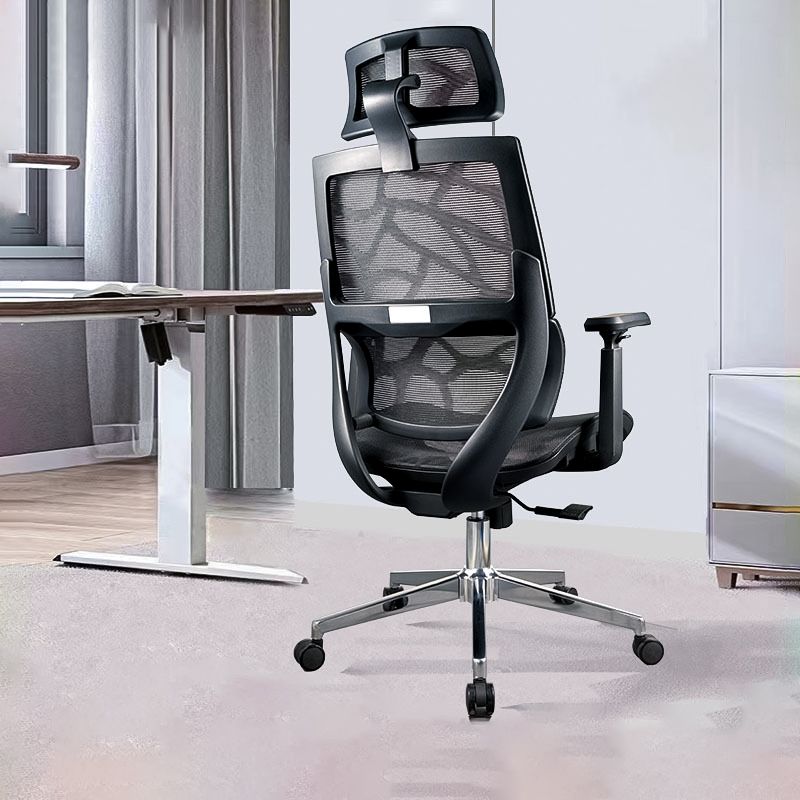 Mesh Desk Home Office Chair High Back Black Swivel Office Chair Clearhalo 'furn' 'furn_office_chair' 'Furniture' 'Office Chairs' 'Office Furniture' 'office_chair' 1200x1200_db37afeb-536f-4cd5-95c4-d978350d282a
