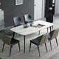 Industrial Stone Rectangle Table Standard Height Dining Table with 4 Legs Clearhalo 'Dining Tables & Seating' 'Dining Tables' 'dining_table' 'furn' 'furn_dining_table' 'Furniture' 'Kitchen & Dining Furniture' 1200x1200_db3bd738-a03a-433a-8f97-2aafe52627ef