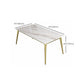 Slate and Metal Table Glam Style Minimalist Rectangular Dining Table Clearhalo 'Dining Tables & Seating' 'Dining Tables' 'dining_table' 'furn' 'furn_dining_table' 'Furniture' 'Kitchen & Dining Furniture' 1200x1200_db3cd94b-2e69-4fd3-b842-9a8d903d3f1e