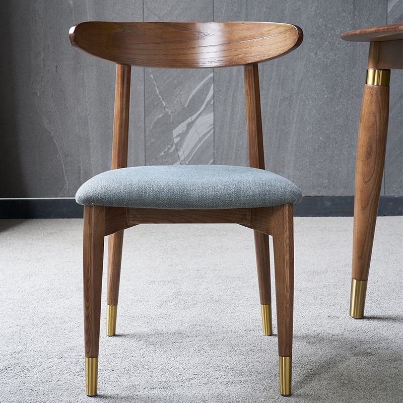 Modern Style Wooden Matte Finish Side Chair Open Back Side Chair for Dinning Room Clearhalo ' kitchen&dining_furn' 'Dining Chairs' 'Dining Tables & Seating' 'dining_chair' 'furn' 'furn_dining_chair' 'Furniture' 'furniture_dining_chair' 'Kitchen & Dining Furniture' 'kitchen' 1200x1200_db3ce12b-6c8f-4bd0-9007-b867b1b67634