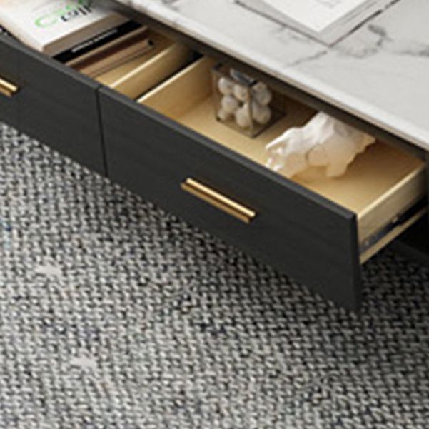 Sala de estar abierta almacenamiento de televisión gabinete de televisión de lujo con cajones de deslizamiento